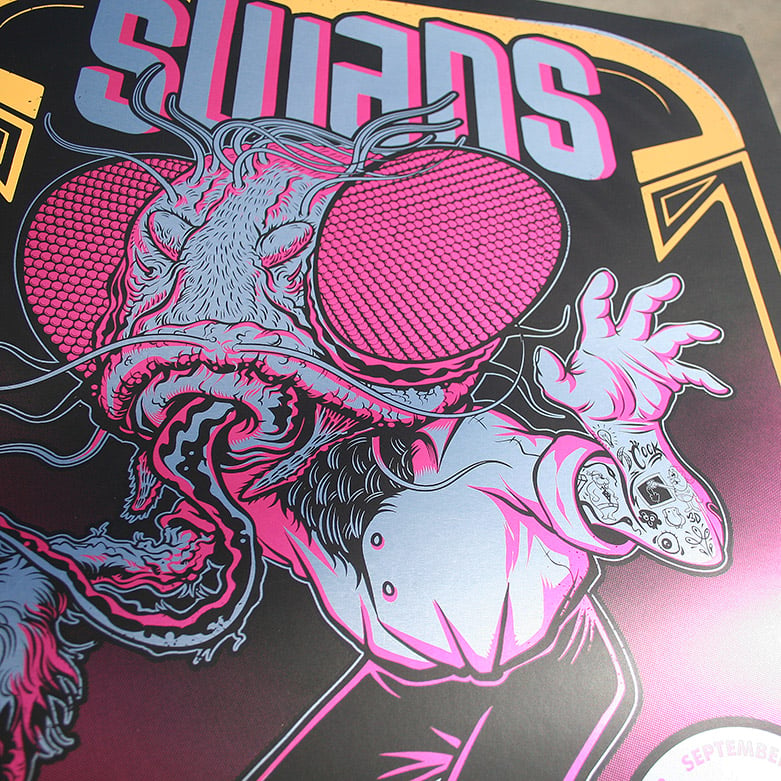 Swans Gig Poster / Zombie Yeti