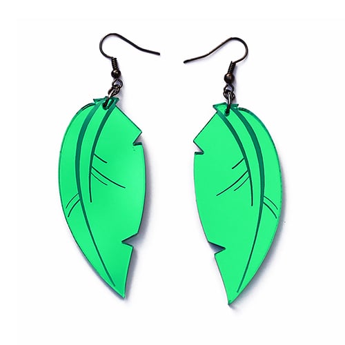 Image of Tropical Leaf Earrings