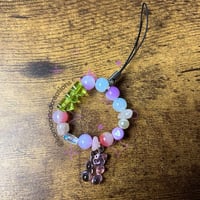 🎨 Multicolor Bead Mix Mini Phone Charm 🧸