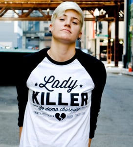 Image of Lady Killer Long-Sleeve Baseball Tee