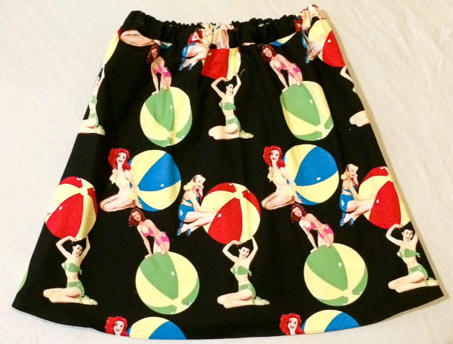 Image of Beach Ball Pin-Ups~ A-Line Skirt