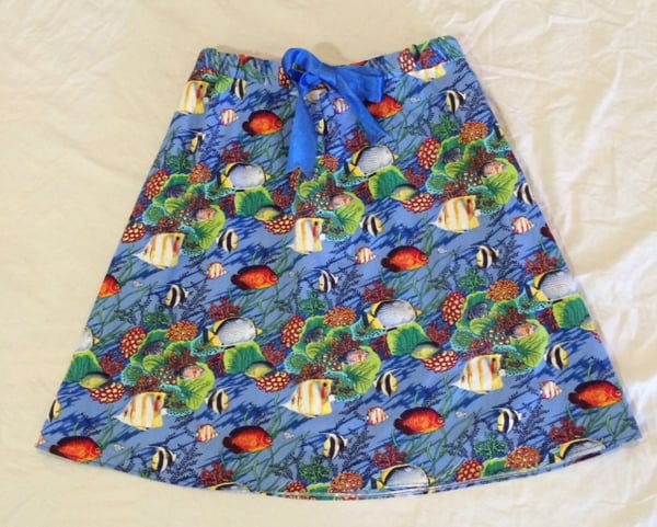 Image of Great Barrier Reef A-Line Skirt