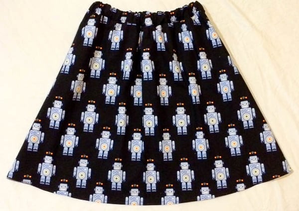 Image of Marvin the Robot A-Line Skirt