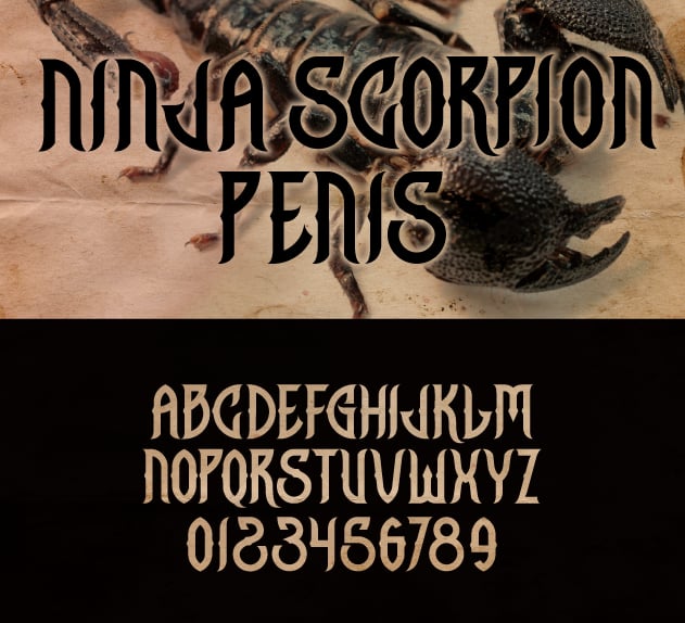 Image of Ninja Scorpion Penis 