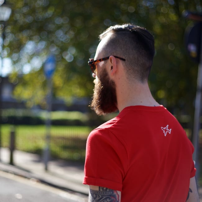 S,XL,XXL Planes t-shirt red