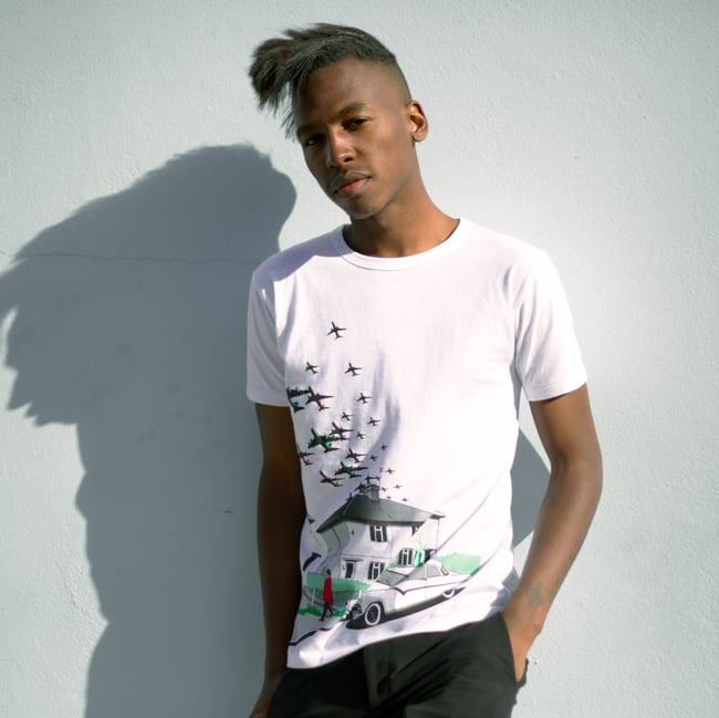 S,XXL Flightpath t-shirt white