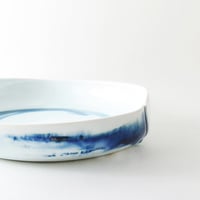 Image 1 of blue and white porcelain dish