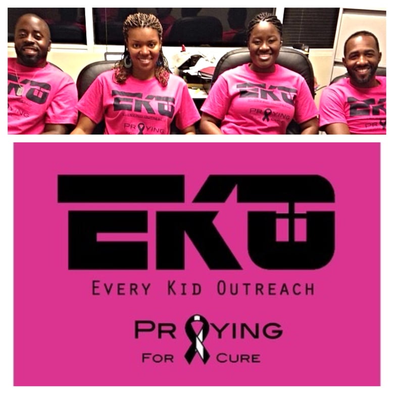 Image of EKO Breast cancer "Praying for a Cure" shirt