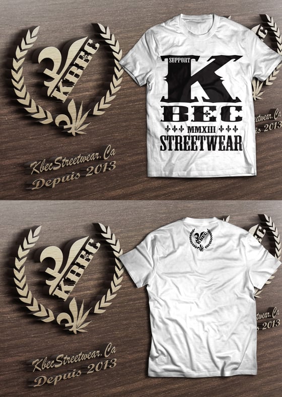 Image of T-shirt SUPPORT Kbec Streetwear (Blanc***)