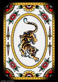 ‘Tiger old school classic’ Print