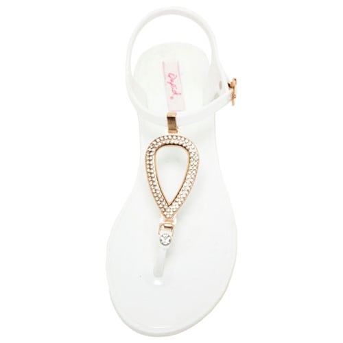 Indulgence Shoe Closet — Flat Thong Teardrop Sandal