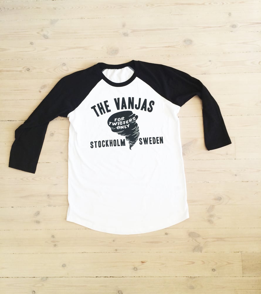 Image of The Vanjas "For twisters only" two-tone 3/4 shirt