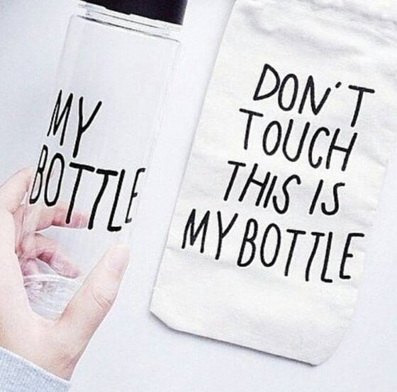 Image of "MY BOTTLE" with the bag