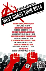 Image of AMR 2014 West Coast Tour tees!