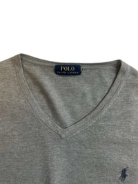 Image 3 of Grey V-Neck Sweater - Polo Ralph Lauren