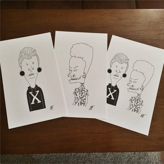 Image of Beavis and Butt-Head Prints