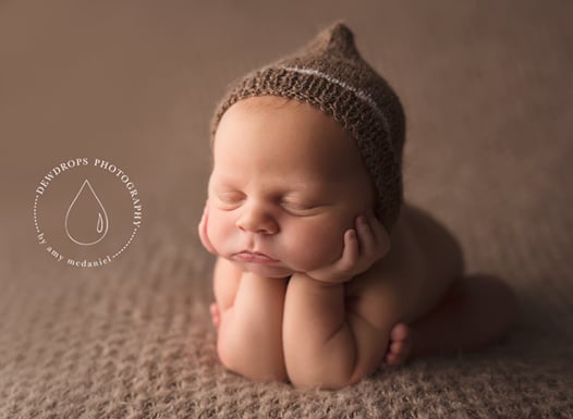 Image of Knit Simple Newborn Bonnet