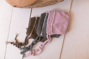 Image of Knit Simple Newborn Bonnet