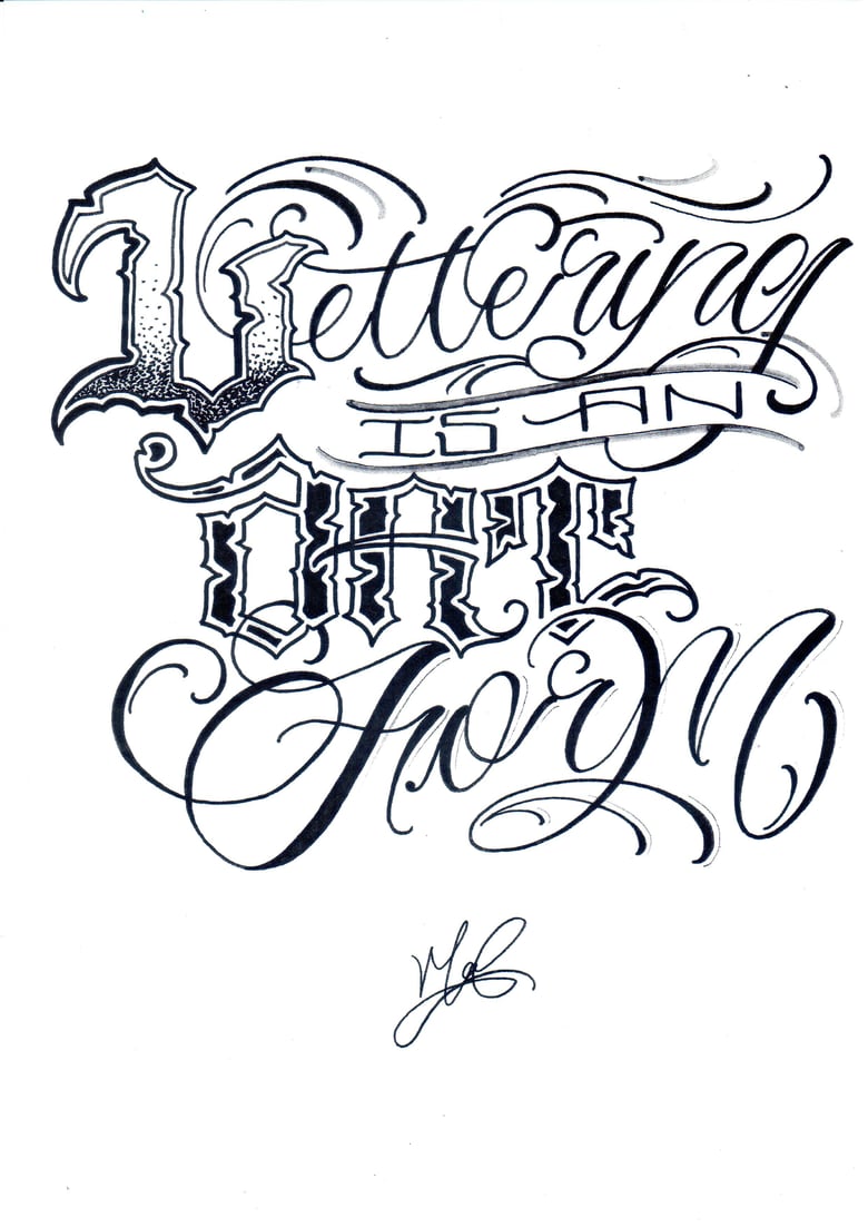 Image of Lettering is an Art Form