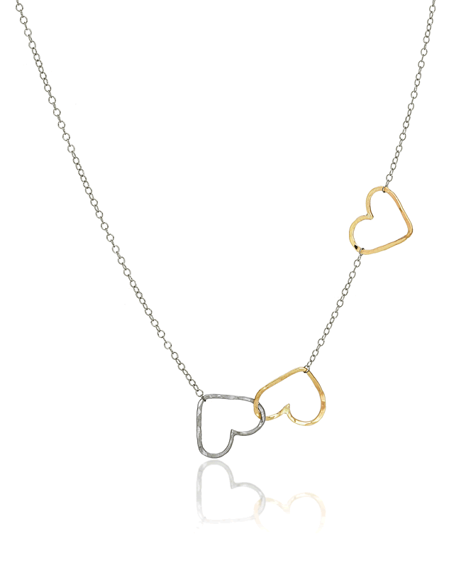 Image of Three Heart Necklace