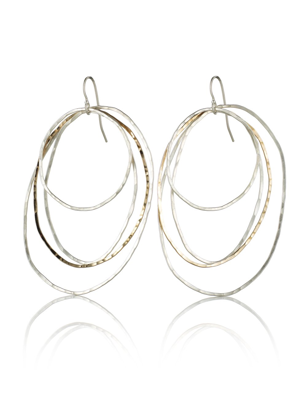 Image of Four Organic Oval Earrings
