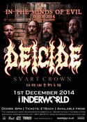 Image of DEICIDE *UK Exclusive show* @ The Underworld, London [e-Ticket]