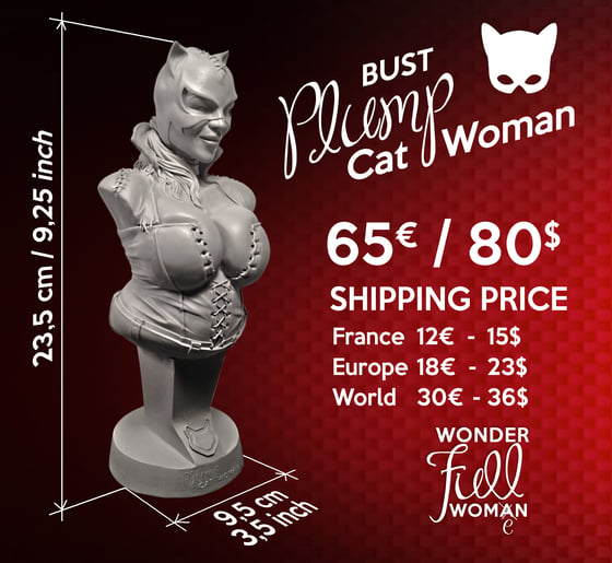 Image of Bust PLUMP Cat Woman