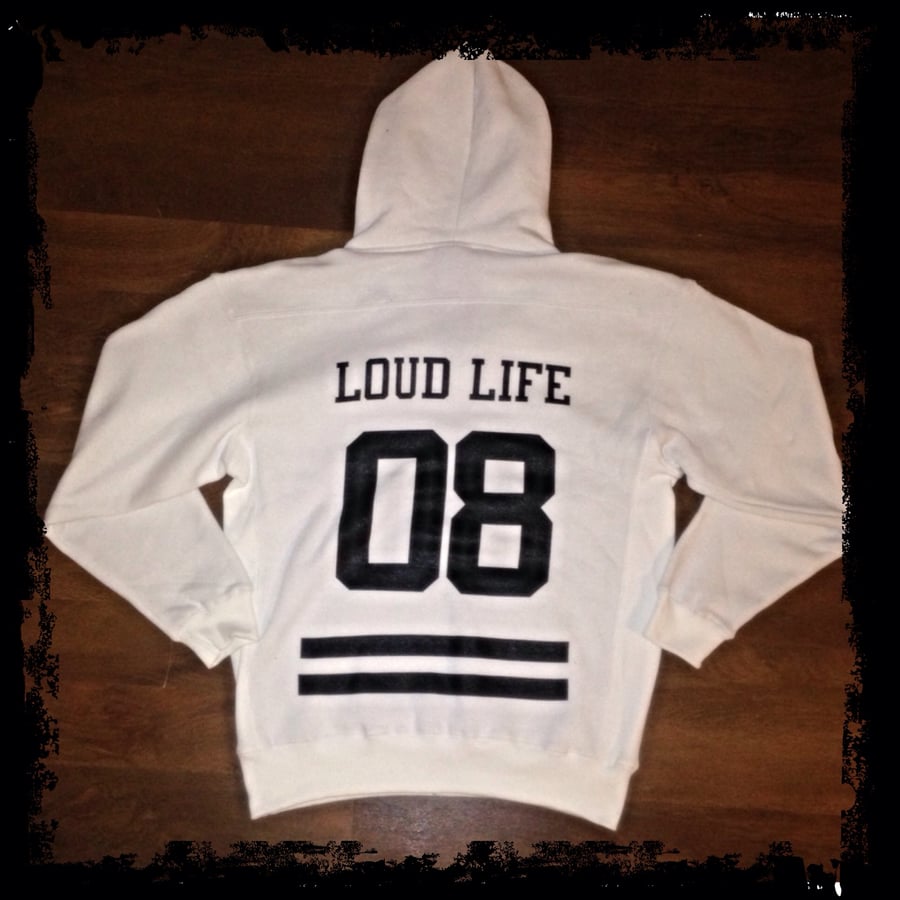 Image of *Limited Edition S.O.C. Loudlife Hockey Hoodie (Winter White)