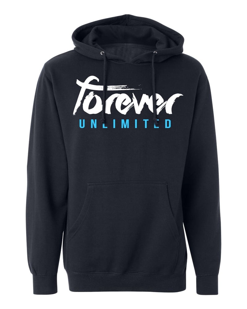 Image of Blue Logo Hoodie