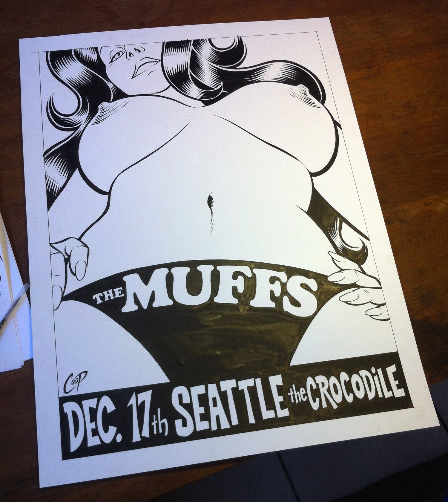Image of THE MUFFS silkscreen print