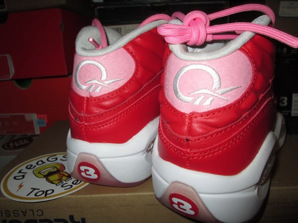 Reebok Question Mid "Scarlet/Light Pink" GS - areaGS - KIDS SIZE ONLY