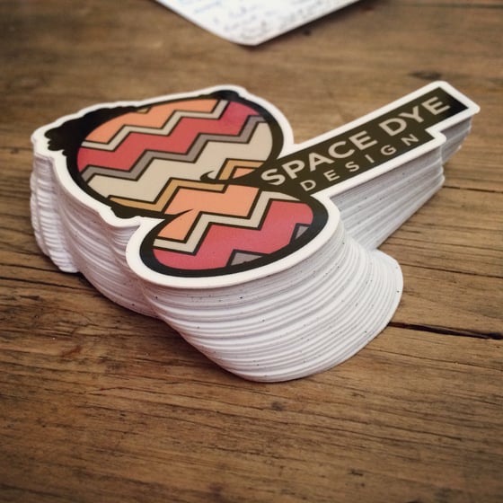 Image of Space Dye Design Logo Sticker