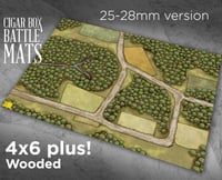 Image 2 of Wooded Gaming Battle Mat --  4'x6' plus  -- #101