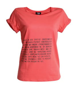 Image of Frauen T-Shirt "Aufklärer" - coral