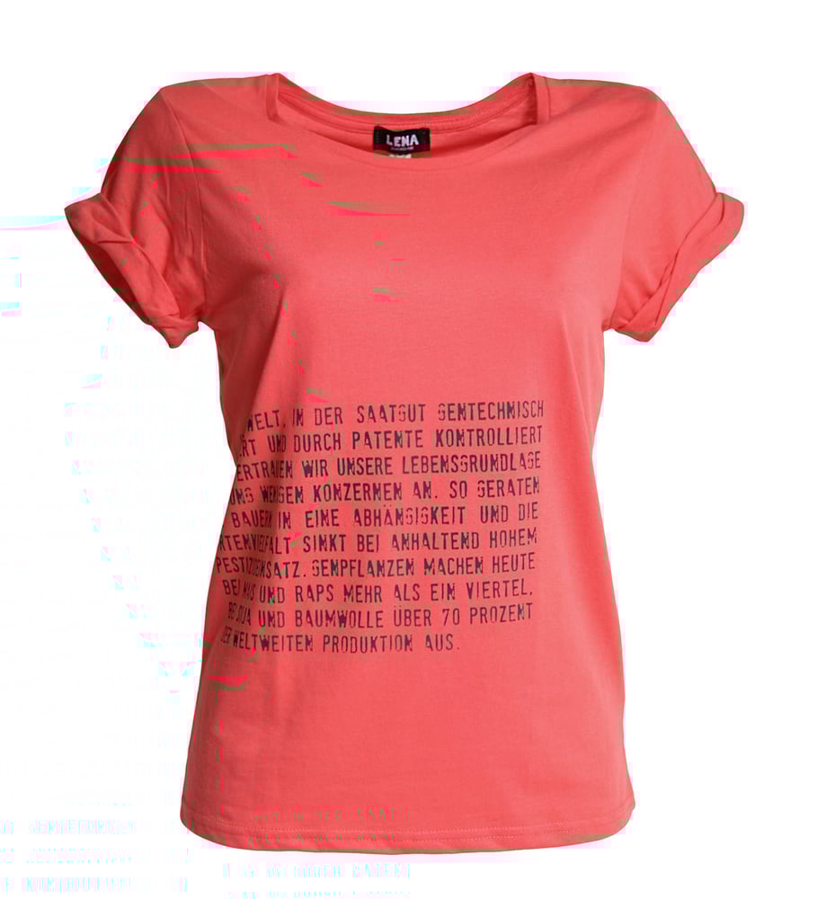 Image of Frauen T-Shirt "Aufklärer" - coral