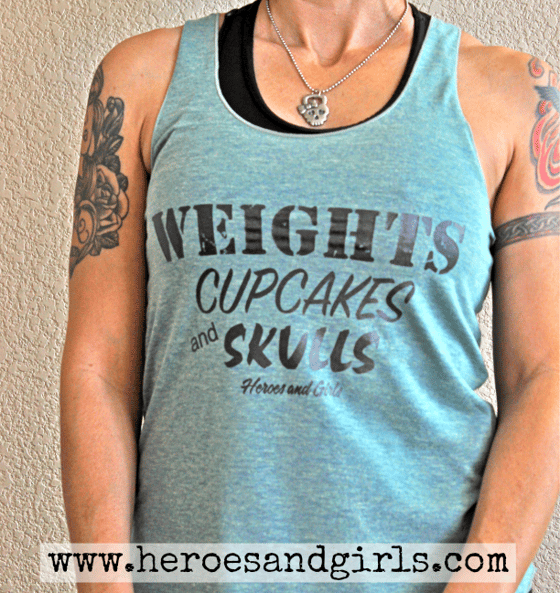 Image of "Weights, Cupcakes and Skulls"