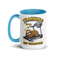 Image 1 of Training To Be a Nap Champion Sloth Coffee Mug