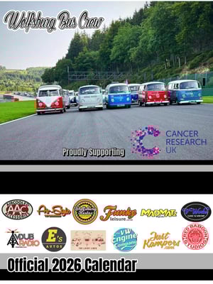 Image of Wolfsburg Bus Crew Official 2026 Charity Calendar