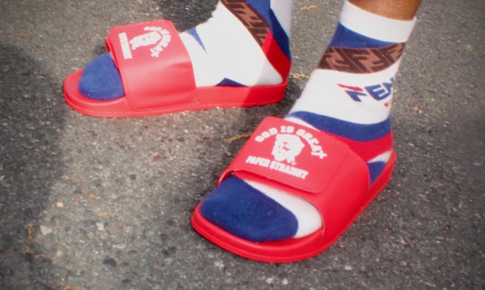Image of GIGPS RED LOGO SLIPPERS
