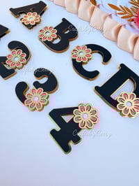 Image 3 of FLORAL ALPHABET + NUMBERS SVG BUNDLE / ARCHIVO DIGITAL 