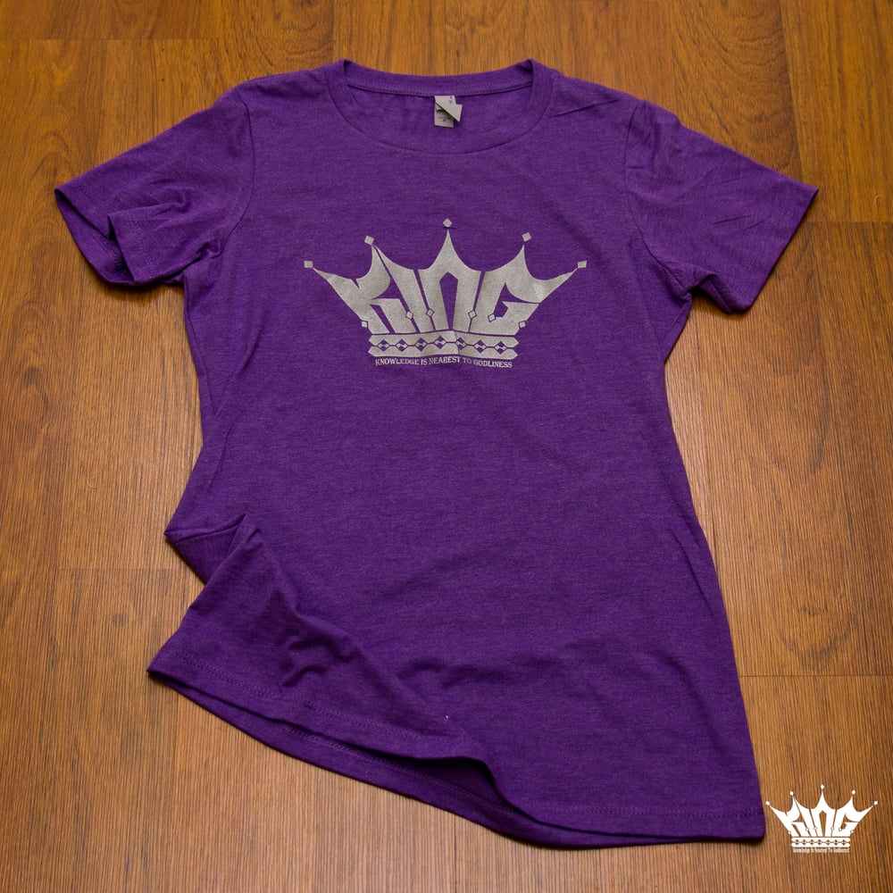 Image of WOMEN'S PURPLE KING TEE