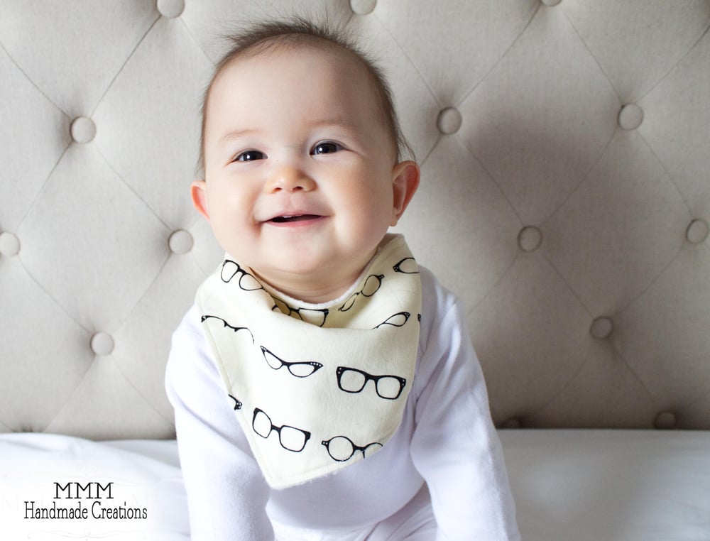 Image of #Nerd Bamboo Backed Bandana Bib unisex