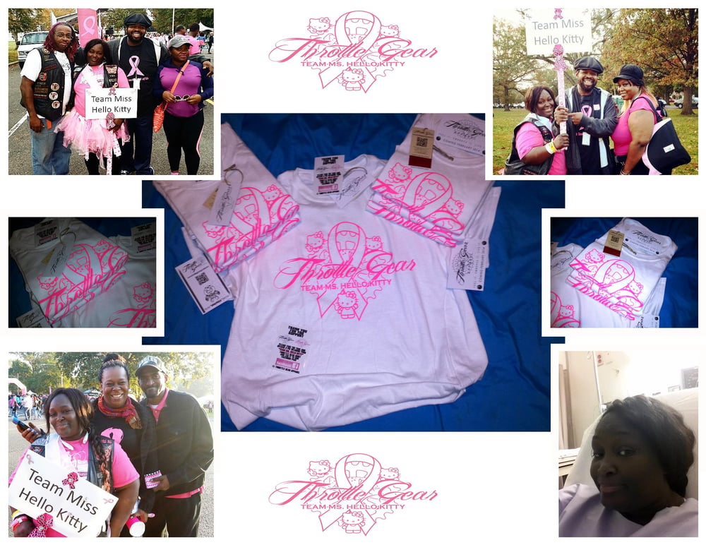 Image of Team Ms. Hello Kitty - Breast Cancer Ribbon Tee