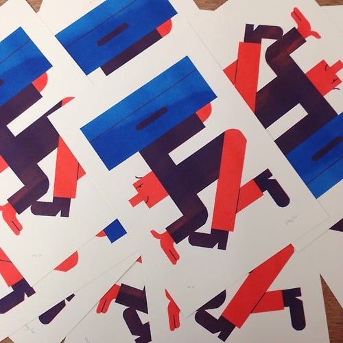 Image of Total Sellout riso print