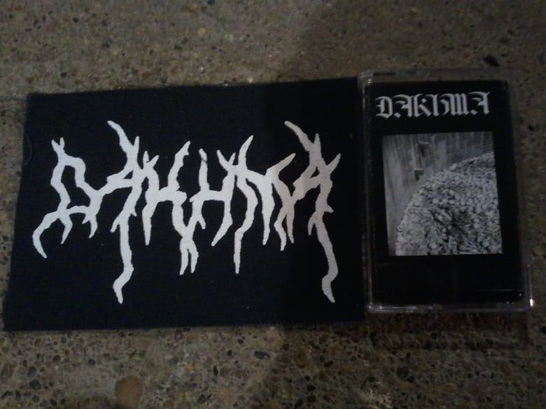 Image of cassette release of self titled ep and patch
