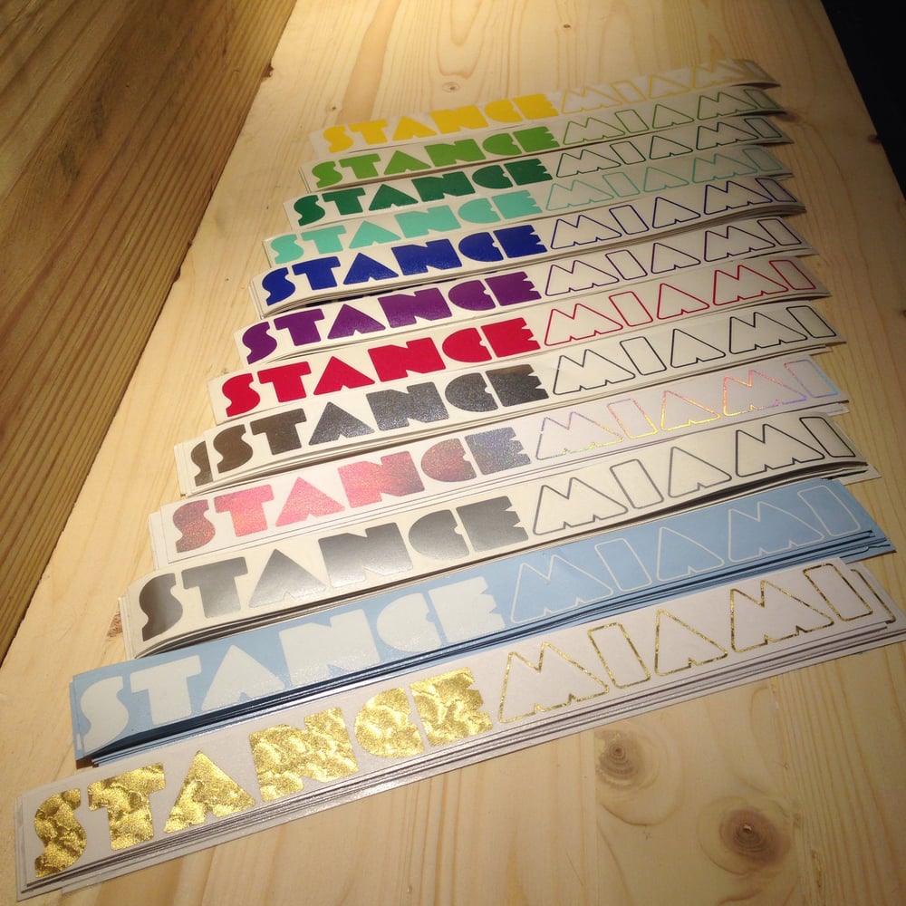 Image of Classic StanceMiami Decal ASSORTED COLORS