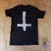 Image of Men's BLACK Upside-Down Cross T-Shirt