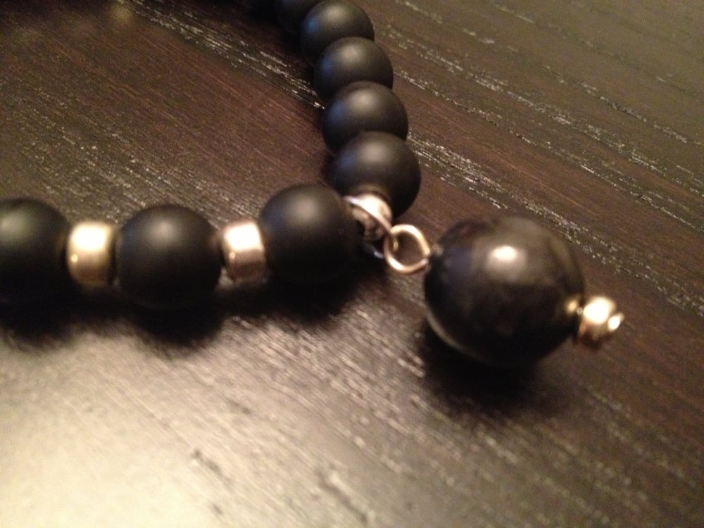 Image of Infinity Wrist Mala Black Onyx