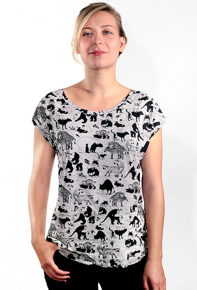 Image of T-shirt femme - Party animals 