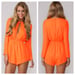 Image of Long Sleeve Cut Out Front Romper